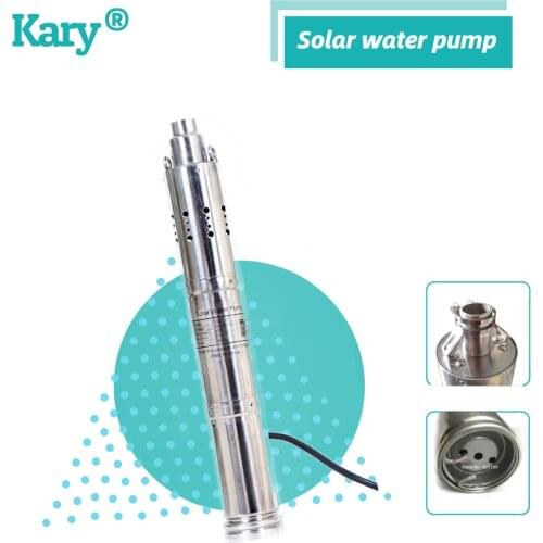 Kary DC 24V 0.5hp max head 50m brushless dc solar water pump for deep well with Built-in MPPT dc solar water pump