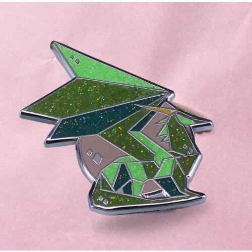 Spyro Crystal Dragon Brooch Pins Enamel Metal Badges Lapel Pin Brooches Jackets Fashion Jewelry Accessories