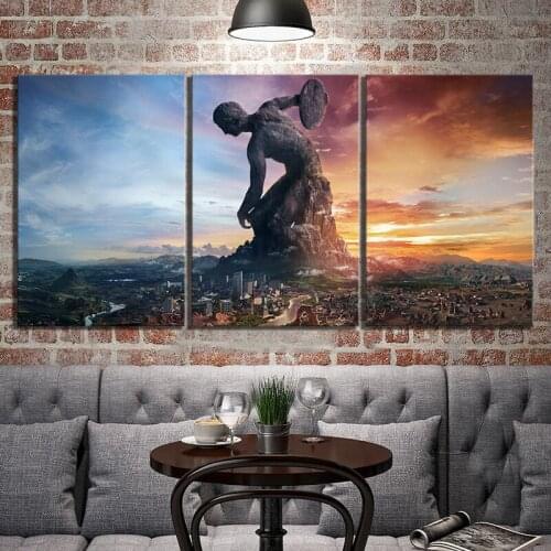 Wall Posters Painting for Interior Nordic Abstract 3 Pieces Canvas Wall Art Posters and Prints for Living Room Decor Set