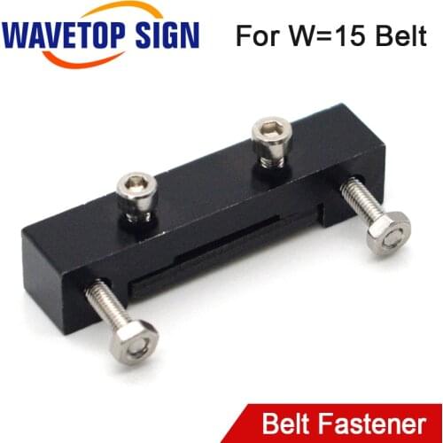 Wavetopsign Belt Fastener For HTD-3M Width 15mm Open-Ended Timing Belt Transmission For X/Y Axis Hardware Tools Machine Parts