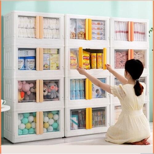 Furniture For Home Garment Storage Cabinet Closet Armable Portable Baby Wardrobe Folding Plastic Storage Box Camping Furniture