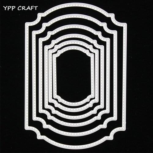 YPP CRAFT Metal Border Frames Cutting Dies Stencils for DIY Scrapbooking/photo album Decorative Embossing DIY Paper Cards