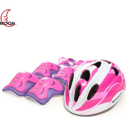 MOON kids riding safety helmet+protective pure color mountain/road bicycle/roller skating shock Cycling helmet A60