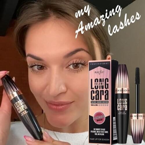 My Amazing Lashes MascaraThick Curl Extension Eyelash Lasting Head Quick Dry Waterproof Thick Not Blooming Lengthening Mascara