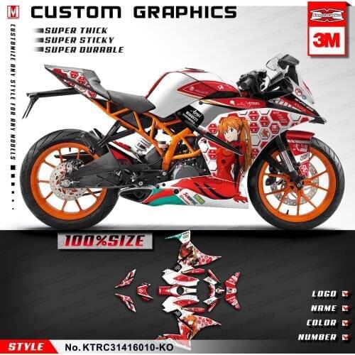 KUNGFU GRAPHICS Restyle Motorcycle Decals Adhesive Sticker Kit for RC 250 390 RC250 RC390 2014 2015 2016 Waterproof