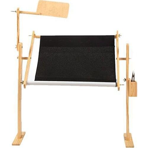 Frame Floor Stand Adjustable Wood Pine Cross Stitch Embroidery Tapestry Hoops Hight Tools Sewing Handmade Tool