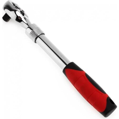 New Flexible Ratchet Wrench 1/2" Allen Key Length Telescopic Socket Wrench 72 Teeth Ratchet Spanner Wrench Hand Tools