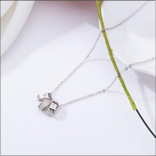 Simple fashion s925 pure silver pendant necklace women Pendant necklace Gifts for women Women necklace Personalized necklace