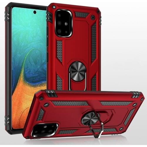 Shockproof Armor Magnetic Ring Stand Case For Samsung Galaxy A71 A51 A81 A91 A70 A50 A10 A30 A20 A40 A31 A41 A11 A21 A01 A02 A80