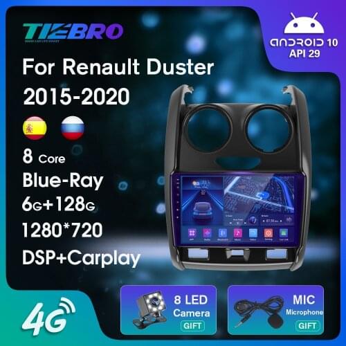 QLED IPS Blue-ray Car Radio For Renault Duster 2015-2020 Car Multimedia Video Player Navigation GPS Android No 2din 2 Din Dvd