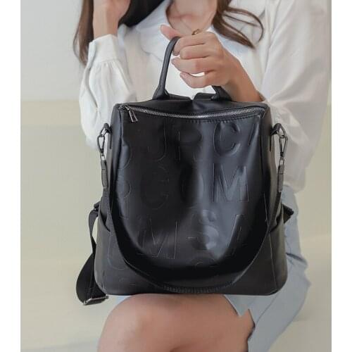 Casual Women PU Leather Backpack Classic Female PU Shoulder Bag Anti Theft School Bags Large Capacity Bagpack Waterproof Mochila