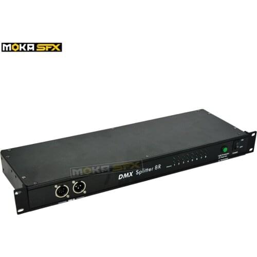 DMX Controller 8 Road Way Splitter Signal Amplifier Distributor For Dj Disco Stage Light Control Stage Machine Equipment