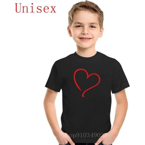 I Heart Love Printing childrens clothes 100% Cotton Summer Personalized kids Tshirts High Quality boy clothes girl clothes