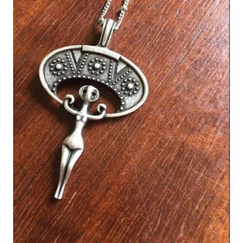 12pcs Lunula Mother Earth Norse Slavic Viking Necklace moon amulet talisman