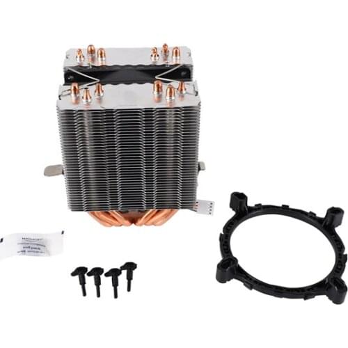 6 Pipes Computer Cpu Cooler Fan Heatsink For Lag1156/1155/1150/775 Amd