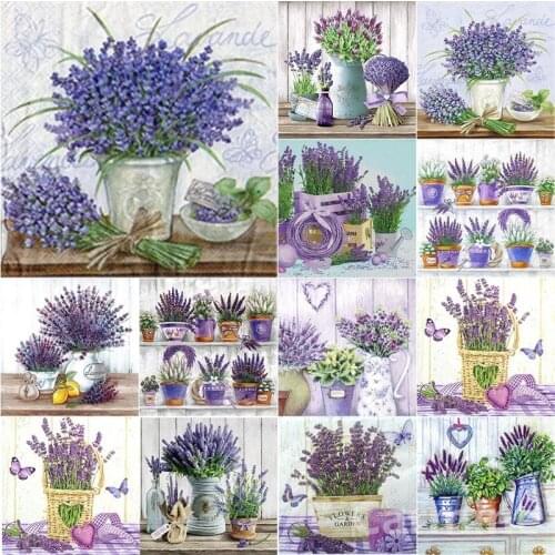 Flower DIY 5D Diamond Painting Manual Art Cross Stitch Embroidery Mosaic Picture Sticker Full Round&Square Drill Home Decoration
