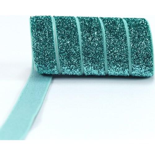 Free shipping 5/8" frosted glitter elastic DL-8 for hair tie headband accessory, 50 yards/lot/color