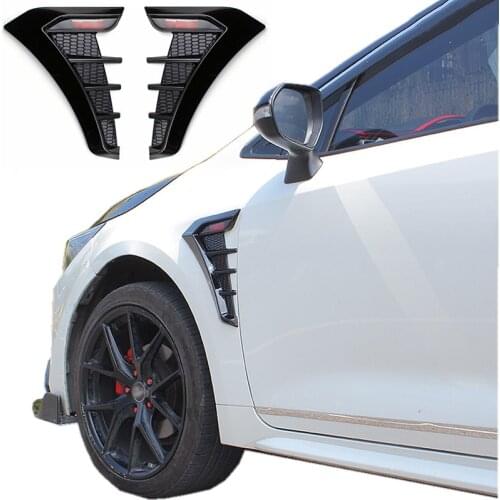 Side Vent Fender For Toyota LEVIN Corolla Altis Air Flow Sticker Abs Carbon Fiber Intake Grille Auto Accessories 2019 2020 2021