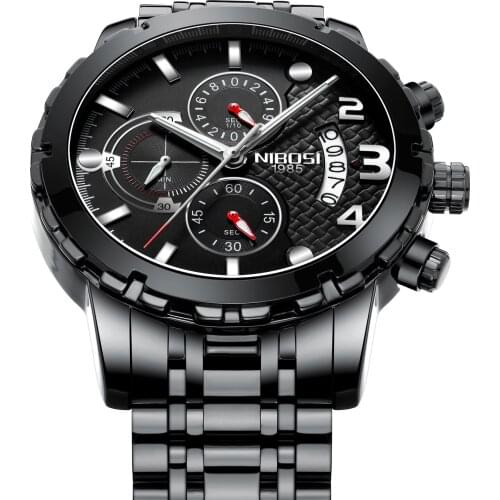 NIBOSI New Mens Watches Top Brand Luxury Quartz Watch Men Fashion Military Luminous Waterproof Men Wrist Watch Relogio Masculino