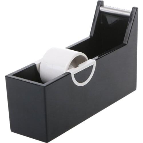 Creative Plastic Desktop Adhesive Tape Dispenser Cutter Stand Holder Office School Supplies Stationery