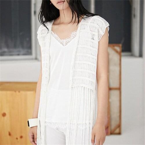 Женские кардиганы без рукавов Fin Dreey China At AliExpress