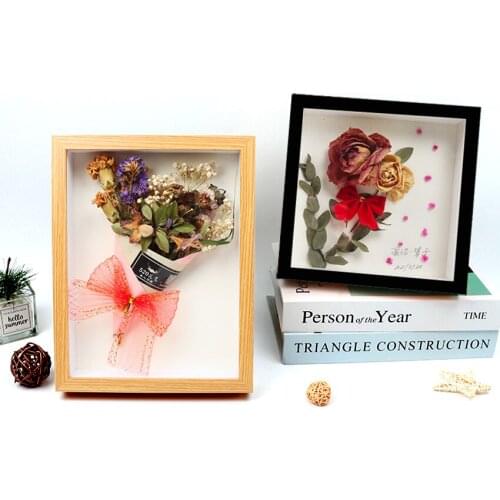 DIY Photo Frame Depth 3cm For Displaying Three-Dimensional Works Nordic Specimen Wood Picture Frame Photo Decor Best Gift