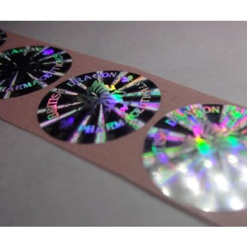 Custom made hologram stickers with letter . Free design ! void if removed