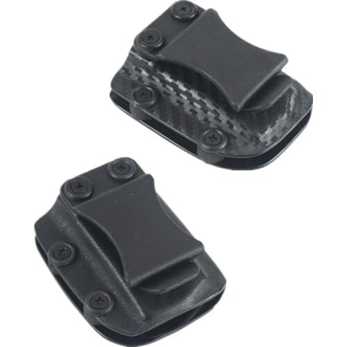 Carbon Fiber Kydex magazines holster Mag Carrier holders For CZ P07 P09 P10 C F Full Size compact Walther P99 PPQ Charger Port