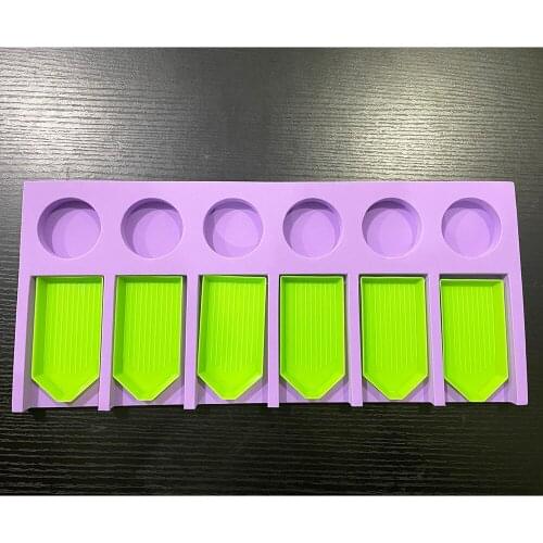 6 Grid Diamond Painting Foam Tool Container Diamond Embroidery Tray Organizer Holder Accessory Mosaic Convenience Christmas Gift