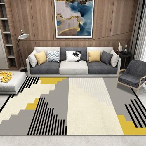 Geometric Stripe Carpets For Living Room Home Nordic Carpet Bedroom Bedside Blanket Area Rug Soft Study Room teppich