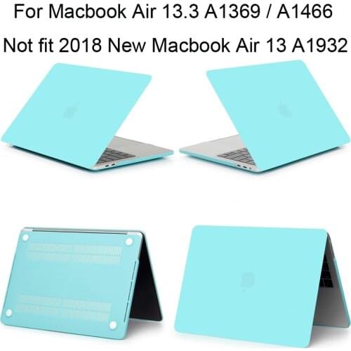 Matte Color Case for Macbook Air 13.3 A1466 A1369 Cover Capa MacbookAir 13 inch Protector Sleeve Shell Air13 13.3" Fundas