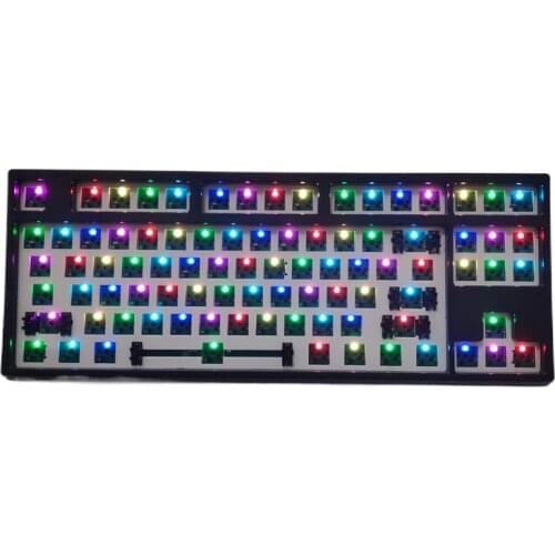 C87 cherry mx silent red mechanical keyboard game keyboards TKL 87 IKBC side print
