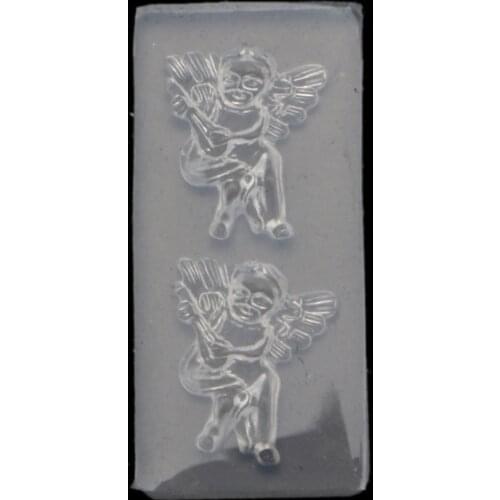 Mini Angel Crystal Epoxy Resin Mold Necklace Pendants Silicone Mould DIY Crafts Ornaments Jewelry Decorations Casting Tools