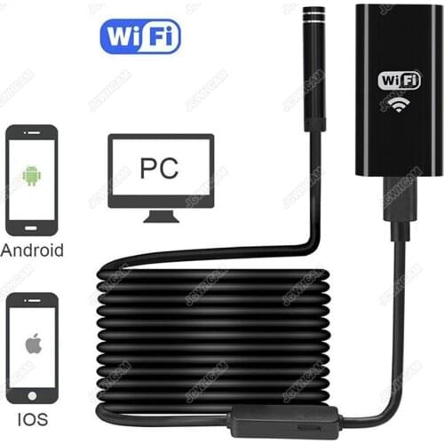 1/2/3.5/5M 8mm 720P 2MP Universal Wifi Android Endoscope Inspection USB Borescope Tube Snake Mini Camera Micro Cam For Iphone PC