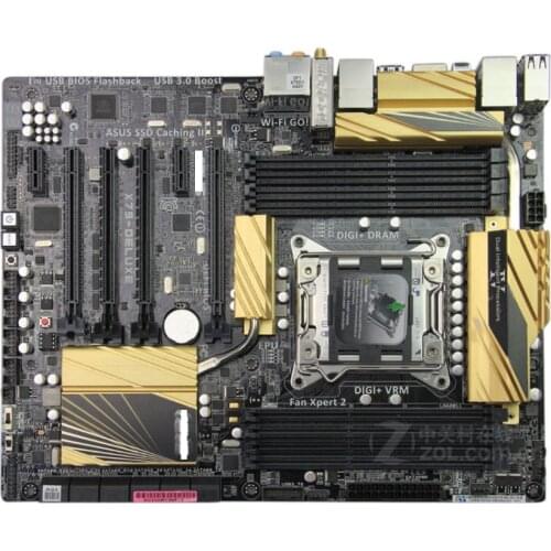 Free shipping original motherboard for ASUS X79-DELUXE DDR3 LGA 2011 for I3 I5 I7 USB2.0 USB3.0 64GB X79 Desktop Motherboard