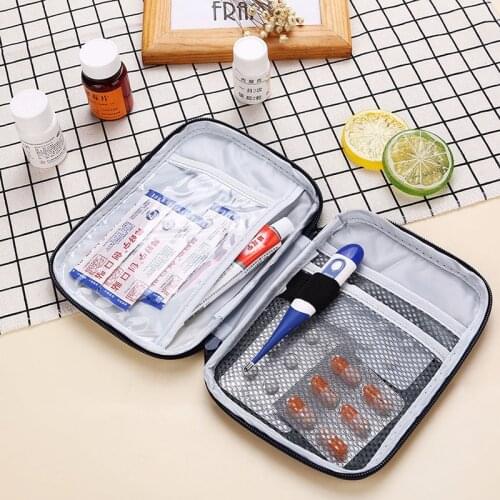 Portable Drug Storage Bag Travel Necessary Small Medicine Classification Organize Package Waterproof Emergency First Aid Pouch