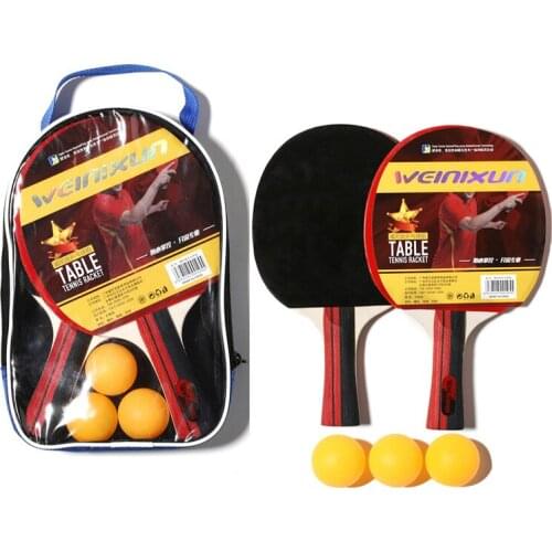 Professional Table Tennis Racket Bat Carbon Ping Pong Paddle Set Horizontal Shot Long Handle With Double Face Pimples In -40