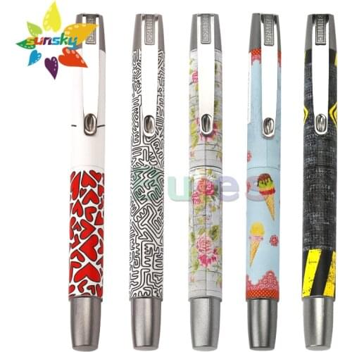 OEM ONLINE Campus EF NIB 0.38mm Colorful pattern pen for students boys and girls children practice calligraphy writing pen