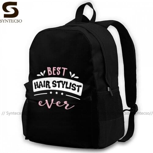 Hairdresser Backpacks Fitness Girl Soft Backpack Unusual Polyester Bags