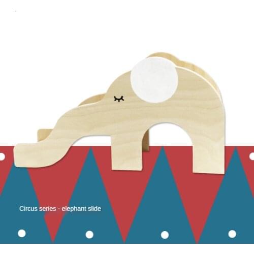 Circus Elephant Slide Wooden Hamster Ladder Golden Bear Hamster Nest Hamster Cage Landscaping Supplies Hamster Accessories