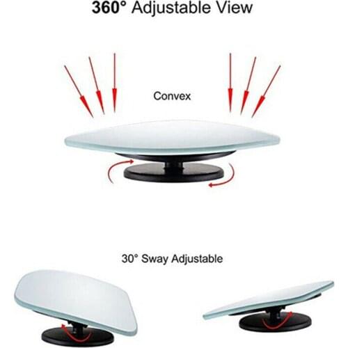 Replacement Blind spot mirror Wide angle 360 degree Adjustable Car Side view Accessories Glass