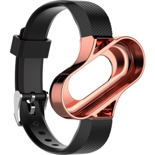 Replacement Soft silicone Strap For Xiaomi Mi band 3 2 1 Bands Strap Wristband WatchBand With Metal frame 12.5