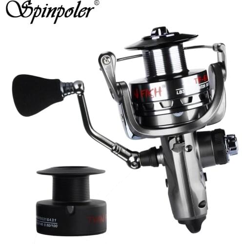 Spinpoler TF-FR 2 Speed Spinning Reels Double Brake Carp Fishing Feeder 12+1 S.S Bearings Spinning Reel Max Drag Coil