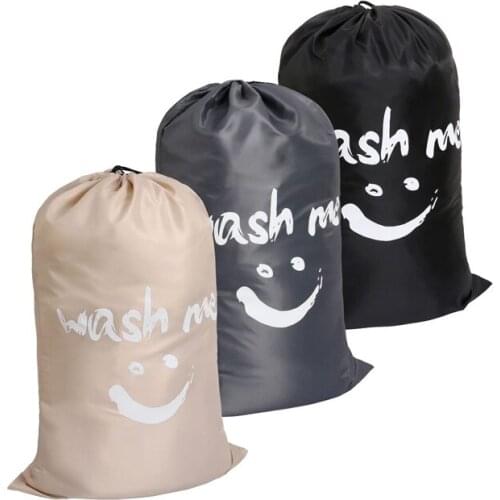 Washing Me Laundry bag, Large Travel Foldable Bath Basket Dirty Clothes Storage Bags Organizer Drawstring Closure