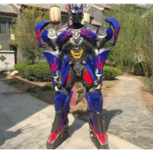 Super Attractive Realistic Special Fancy Mr Blue Robot Costume Adult Wearing Walkable Costume 2.6 Meter Brand New