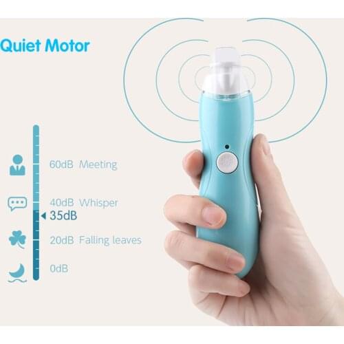 YOUHA Electric Baby Nail File Baby Nail Trimmer Light 9 Grinding Heads Storage Box Trim Polish Grooming Kit for Newborn Infant