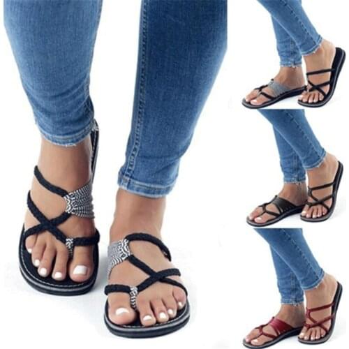 2021 Summer Shoes Woman Sandals Flat Sandalias Mujer Thin Strips Gladiator Beach Sandals Ladies Flip Flops Slides