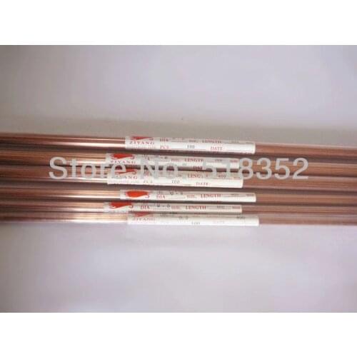 0.7mmx400mm Single Hole Ziyang Copper Electrode Tube for EDM Drilling Machines