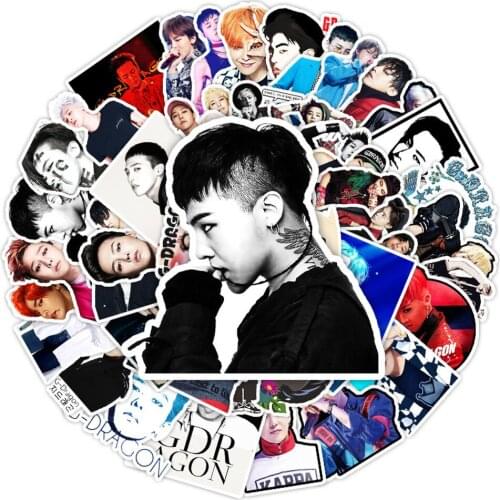 10/50Pcs Cute Self-made GD Superstar idol BIGBANG Scrapbooking Stickers Decorative Sticker DIY Photo Albums 2021