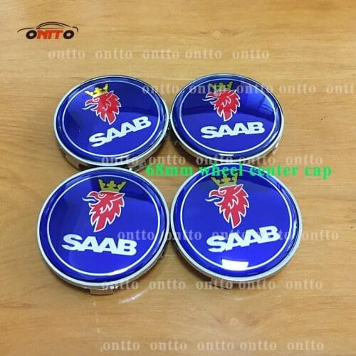 100pcs/set Auto Car Wheel Rim Center Hub Cap Car Rim Emblem Badge Wheel Caps Dust-proof Emblem Covers for 9-3 9-5 93 95 BJ SCS